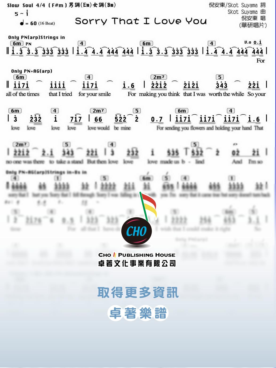 Sorry That I Love You